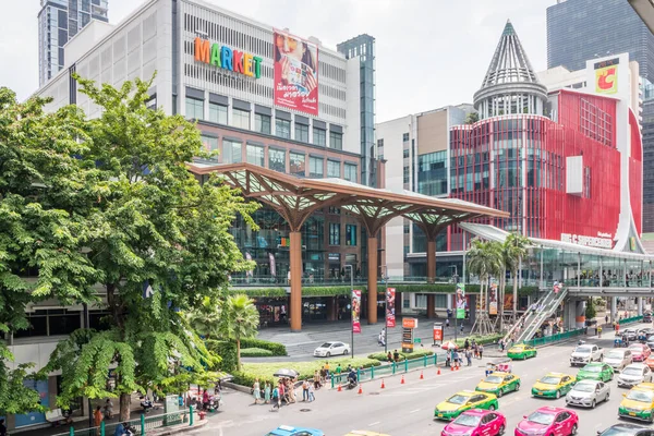 Bangkok Thailand October 23Rd 2019 Traffic Flowing Market Shopping Mall — Stock Photo, Image