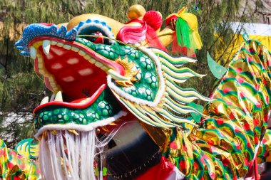 Çin ejderhası Khon Kaen, Tayland 'da bir festivalde.