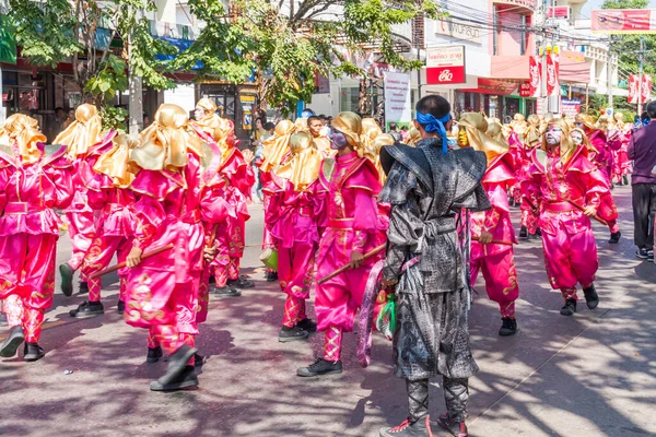 Khon Kaen Novembre 2009 Danseurs Guerriers Chinois Festival Soie Est — Photo