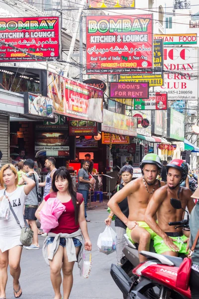 Phuket Thailand 13Th February 2017 Typical Sreet Scene Patong Beach — Stock Photo, Image