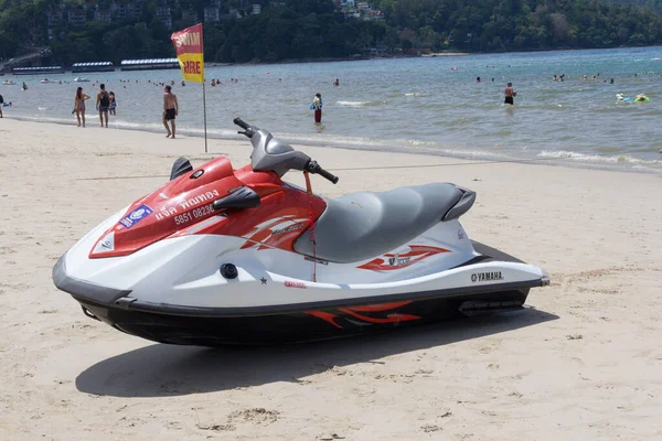 Jetski Plaży Patong Phuket Tajlandia — Zdjęcie stockowe