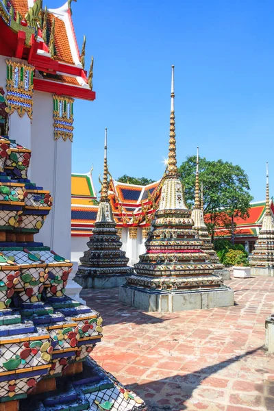 Stupas Wat Pho Bangkok Tailandia — Foto de Stock