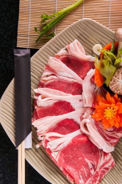 ham wagyu taze karşılamak için yemek hazır