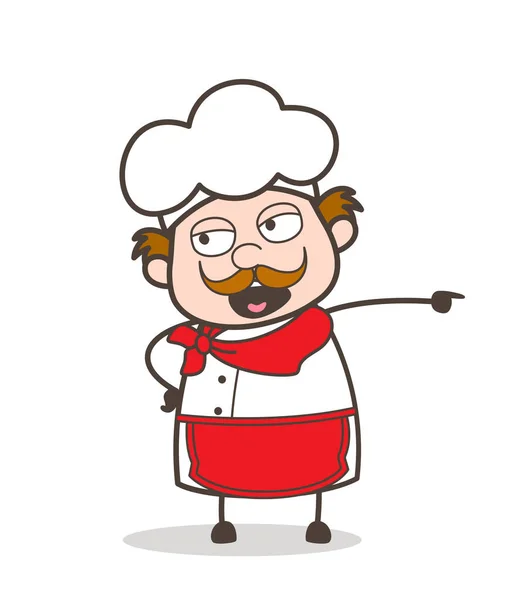 Cartoon Angry Chef Shouting Vector Illustration — Stock Vector