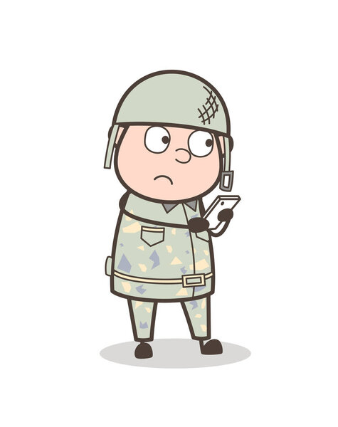 Мультфильм "Армейский человек" о мобильном векторе
