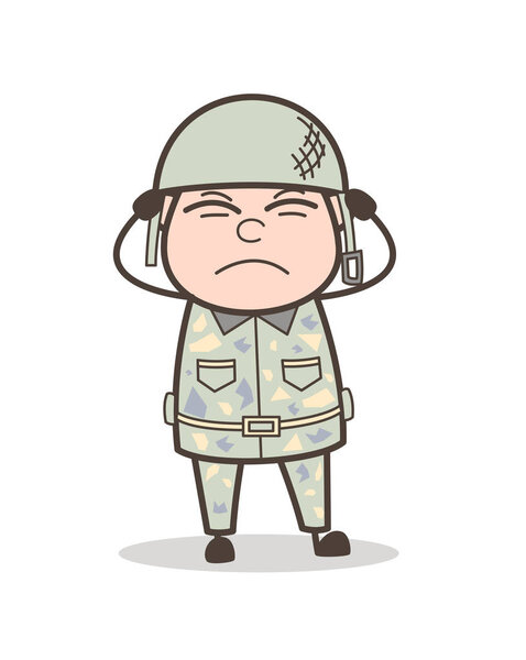 Мультфильм "Раздраженный офицер"
