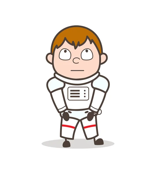 Cartoon Innocent Cosmonaut Thinking Face Expression Vector Illustration - Stock Image - Everypixel Cartoon Innocent Cosmonaut Thinking Face Expression Vector Illustration - Stock Image - Everypixel