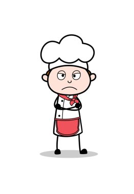 Üzgün ruh vektör çizim karikatür şefi