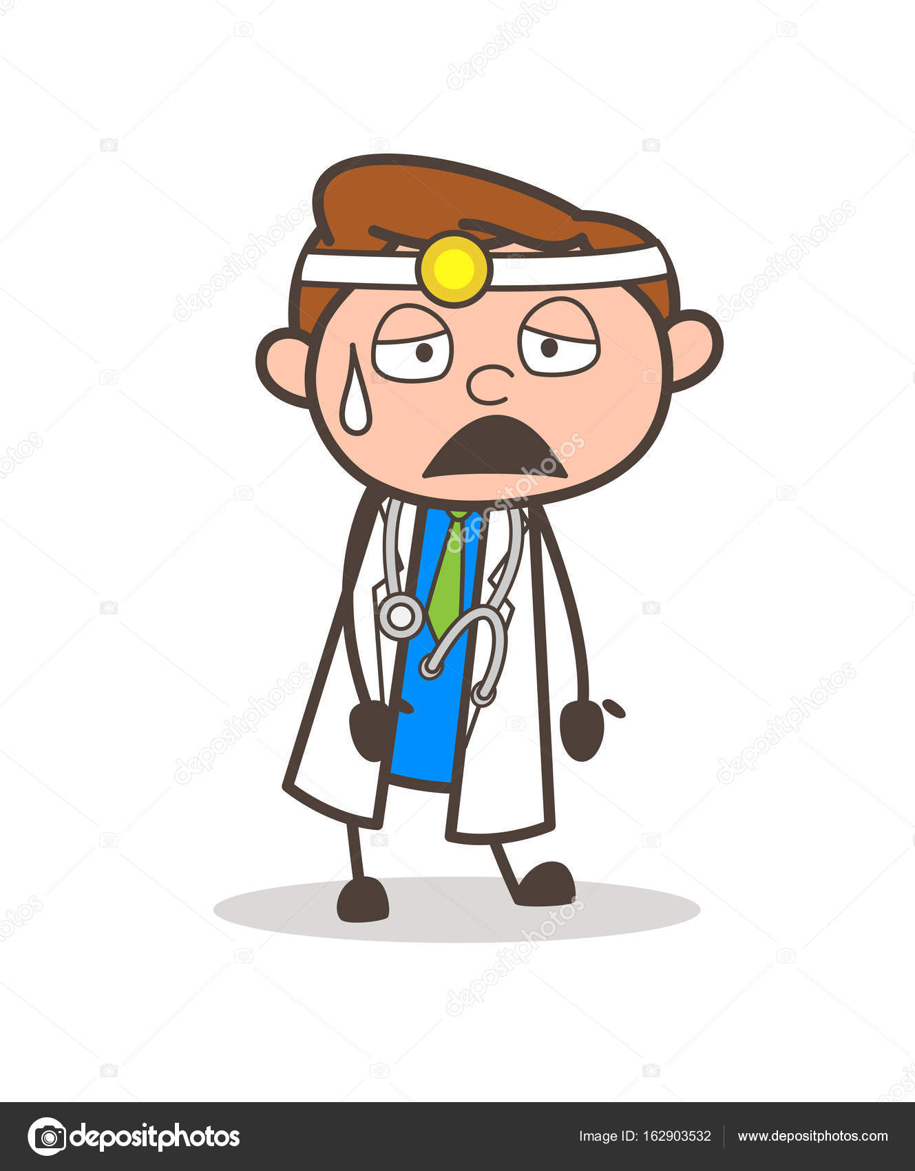 Cartoon Tired Doctor Face Expression Vector Illustration Stock Vector Image by ©lineartist #162903532 Cartoon Tired Doctor Face Expression Vector Illustration Stock Vector Image by ©lineartist #162903532