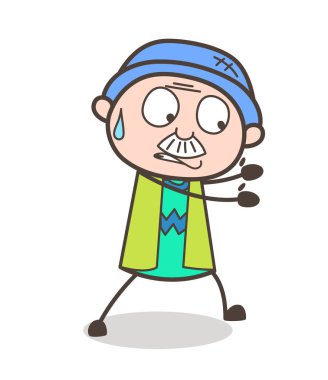 Çizgi film vektör çizim yapmaya çalışıyorsunuz büyükbaba