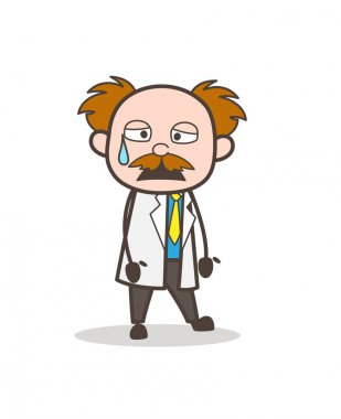 Yüz ağlıyor çizgi film duygusal bilim adamı