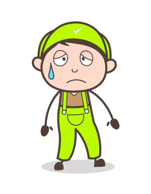 Çizgi film duygusal çocuk ifade vektör çizim