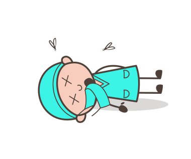 İfade vektör çizim karikatür doktor şaşırttı