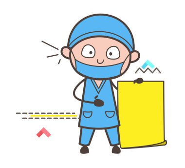 Çığlık yüz vektör çizim karikatür hekim