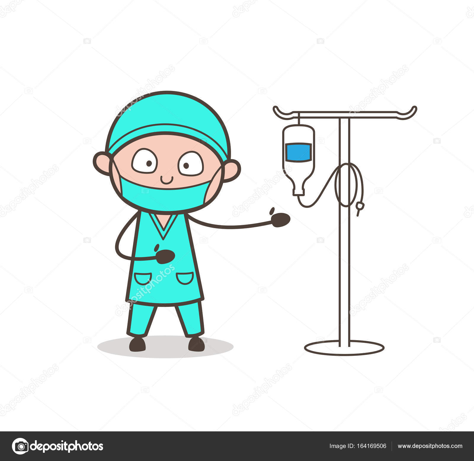 Iv Drip Cartoon