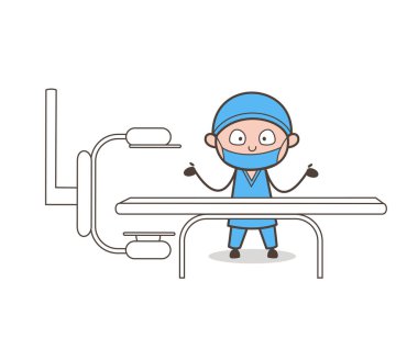 Karışık cerrah nasıl CT tarama makineleri vektör çalıştırmak için düşünme