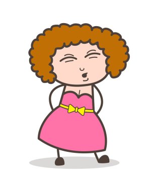 Çizgi film yetişkin Bayan ağrı vücut vektörde Başlarken