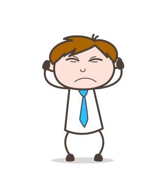 Tahriş olmuş adam vektör ifade