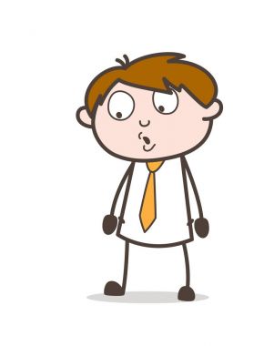 Office çalışan vektör çizim şaşırttı