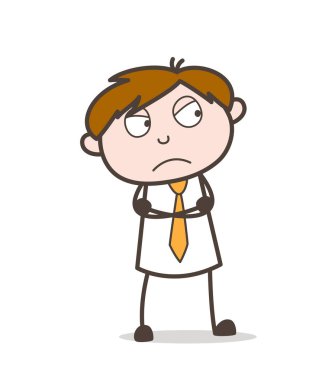 Öfkeli ofis Boy karakter