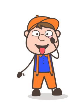 Komik emek gözleri tıbbi araştırma içinde gösterilen