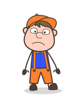 Şok çizgi film aday yüz ifadesi