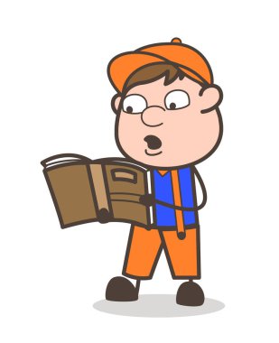 Çizgi film lideri toplantı vektör kavramında ilan