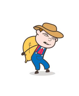 Çizgi film kovboy bir kitap vektör Illustration okuma