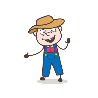 Çizgi film kovboy bir kitap vektör Illustration okuma