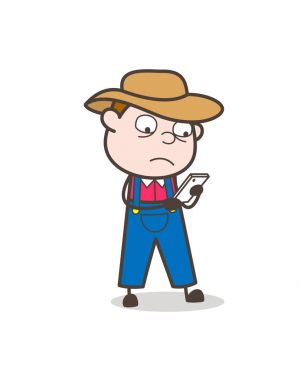 Çizgi film kovboy bir kitap vektör Illustration okuma