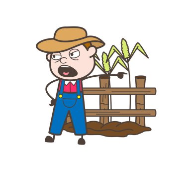 Çizgi film kovboy bir kitap vektör Illustration okuma