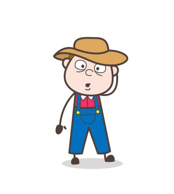 Çizgi film kovboy bir kitap vektör Illustration okuma