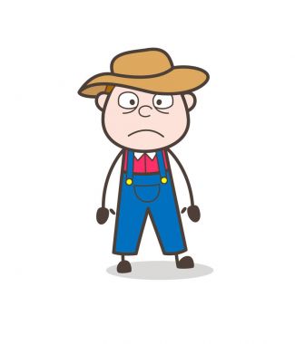 Çizgi film kovboy bir kitap vektör Illustration okuma