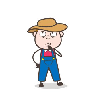 Çizgi film kovboy bir kitap vektör Illustration okuma