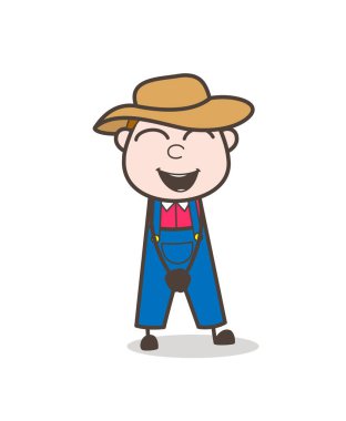 Çizgi film kovboy bir kitap vektör Illustration okuma