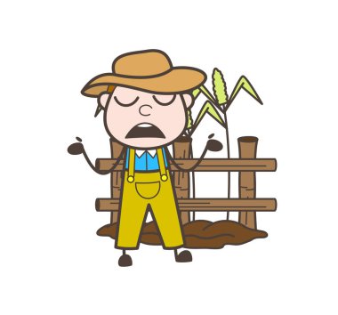 Çizgi film kovboy bir kitap vektör Illustration okuma