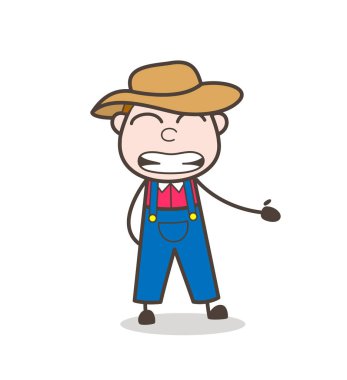 Çizgi film kovboy bir kitap vektör Illustration okuma