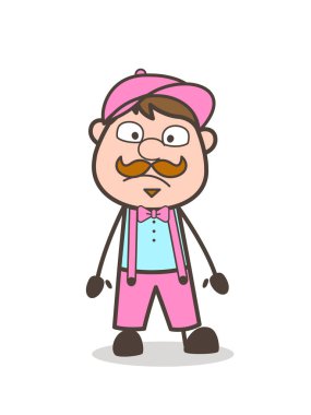 Sürpriz aday yüz ifade vektör