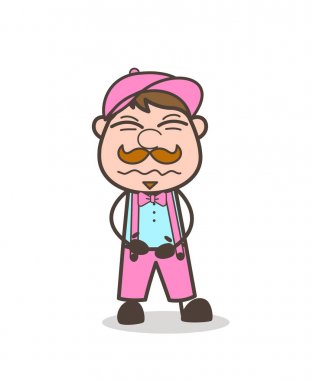 Dondurma satıcısı şaşırmış yüz ifadesi