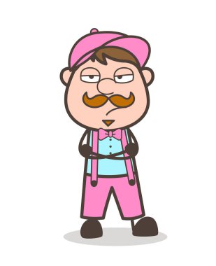 Karışık satıcı kişi yüz vektör