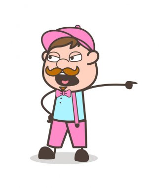 Kızgın Yöneticisi bağıran işçiler üzerinde ve kaba davranış vektör yapıyor