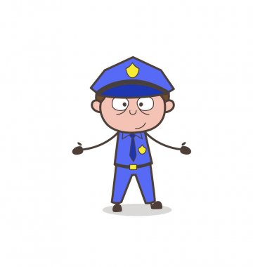 Mutlu memur gülümseyen yüzü