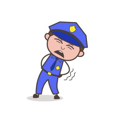 Vücut acı çığlık çizgi film koruma