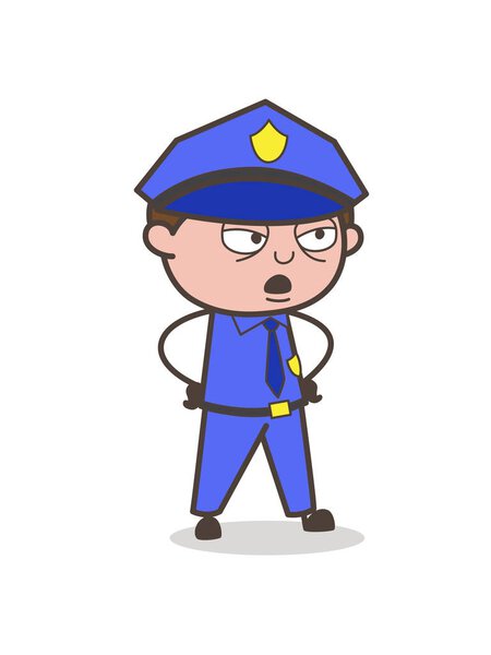 Разъяренное выражение лица морского офицера
