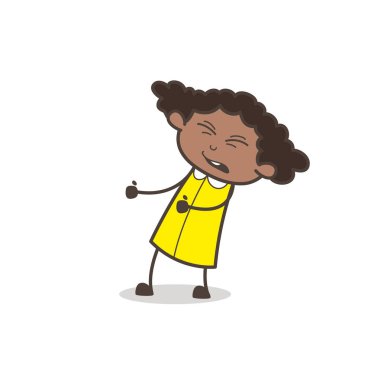 Vektör kavramı çekmeye çalıştığını komik genç kız