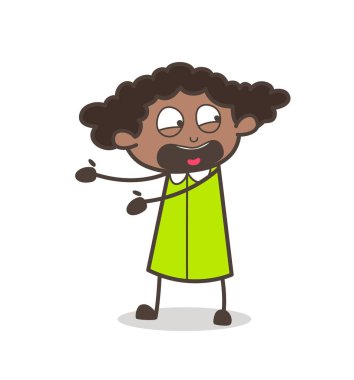 Çığlık atan genç kız ifade vektör