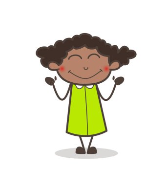 Utangaç genç kız yüz ifadesi