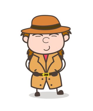 Gıdıklıyor - kadın Explorer bilim adamı karikatür vektör