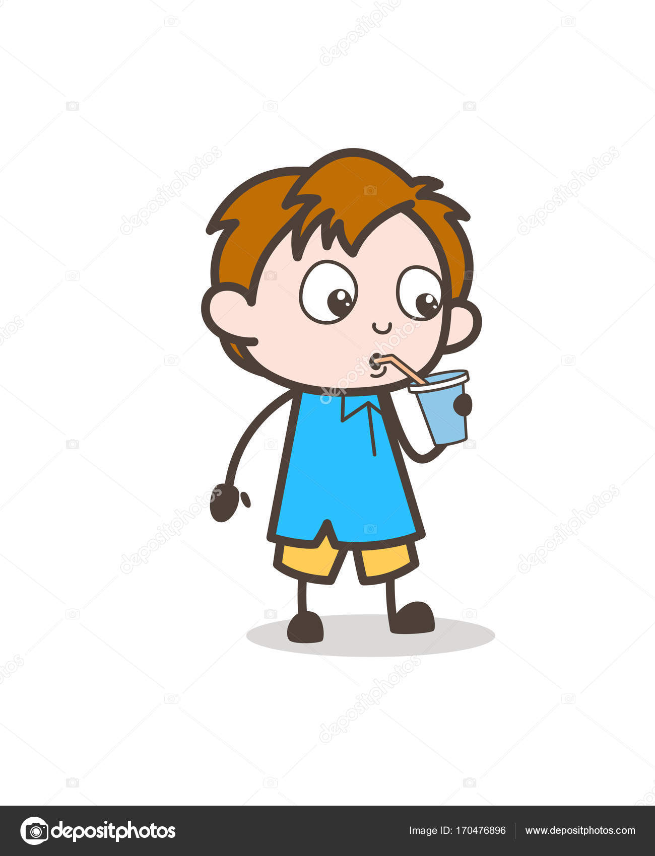 Thirsty Boy Drinking Water - Cute Cartoon Kid Vector Stock Vector Image by ©lineartist #170476896 Thirsty Boy Drinking Water - Cute Cartoon Kid Vector Stock Vector Image by ©lineartist #170476896