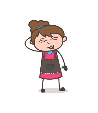 Yüz - Şevval Özçelik Güzellik kız sanatçı karikatür vektör gülüyor